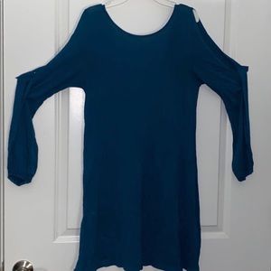 Long Sleeve Back Lace-Up Dress